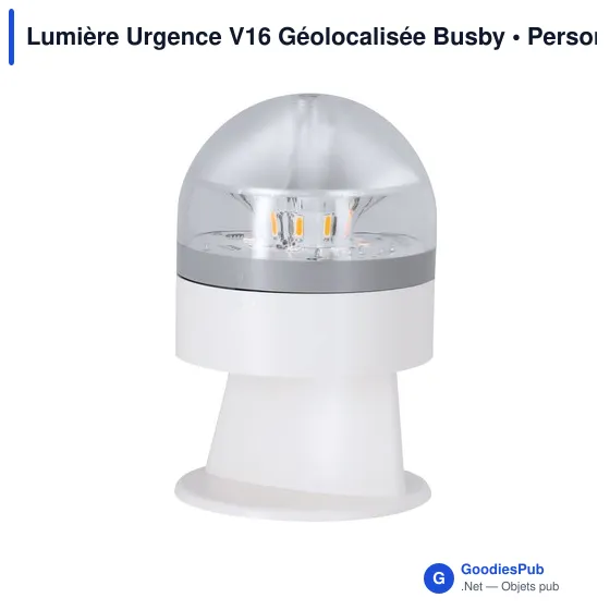 Lampe de signalisation personnalisable V16 avec logo - Busby - Image 11