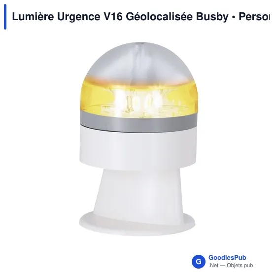 Lampe de signalisation personnalisable V16 avec logo - Busby - Image 12