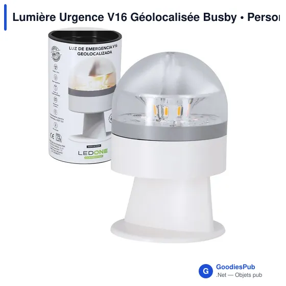 Lampe de signalisation personnalisable V16 avec logo - Busby - Image 7