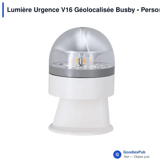 Lampe de signalisation personnalisable V16 avec logo - Busby - Image 8