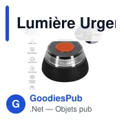 Lampe de signalisation personnalisable avec logo - Lumière Urgence V16 Kershaw - Miniature 2
