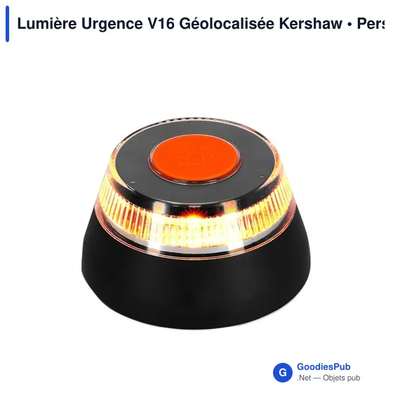 Lampe de signalisation personnalisable avec logo - Lumière Urgence V16 Kershaw - Image 7