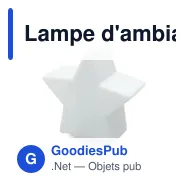 Lampe d'ambiance personnalisable LUMISTAR avec logo - Miniature 1