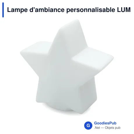 Lampe d'ambiance personnalisable LUMISTAR avec logo