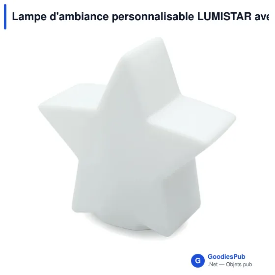 Lampe d'ambiance personnalisable LUMISTAR avec logo - Image 1