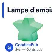 Lampe d'ambiance personnalisable LUMISTAR avec logo - Miniature 2