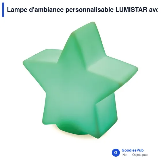 Lampe d'ambiance personnalisable LUMISTAR avec logo - Image 2