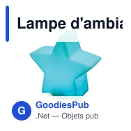 Lampe d'ambiance personnalisable LUMISTAR avec logo - Miniature 3