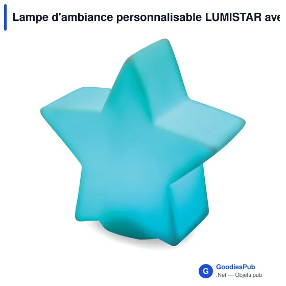 Lampe d'ambiance personnalisable LUMISTAR avec logo - Image 3