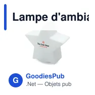Lampe d'ambiance personnalisable LUMISTAR avec logo - Miniature 4