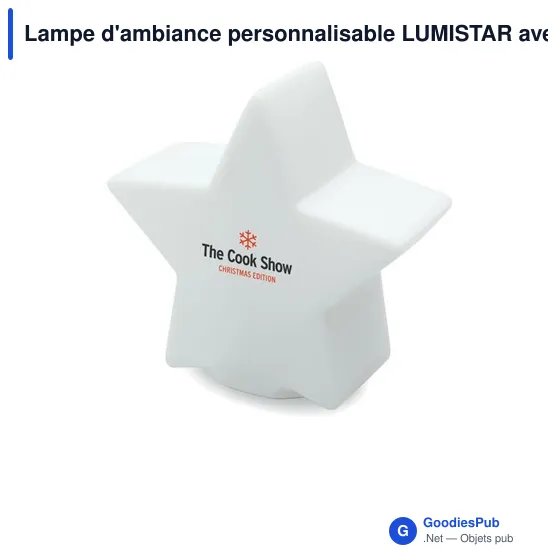 Lampe d'ambiance personnalisable LUMISTAR avec logo - Image 4