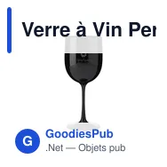 Verre à Vin Personnalisable en Plastique Réutilisable - Lunaireavec logo - Miniature 2