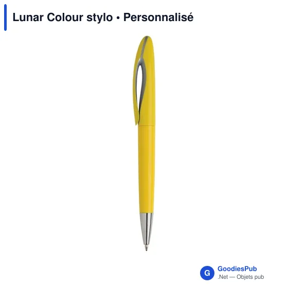 Stylo bille personnalisable Lunar Colour avec logo - Image 2