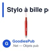 Stylo à bille personnalisable en ABS recyclé avec logo - Lunar GRS - Miniature 1