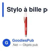 Stylo à bille personnalisable en ABS recyclé avec logo - Lunar GRS - Miniature 2
