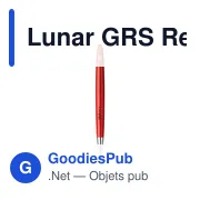 Stylo à bille personnalisable en ABS recyclé avec logo - Lunar GRS - Miniature 3