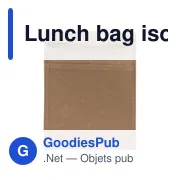 Lunch bag isotherme en non-tissé laminé Onni - Miniature 1