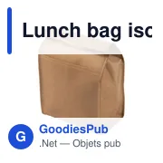Lunch bag isotherme en non-tissé laminé Onni - Miniature 2