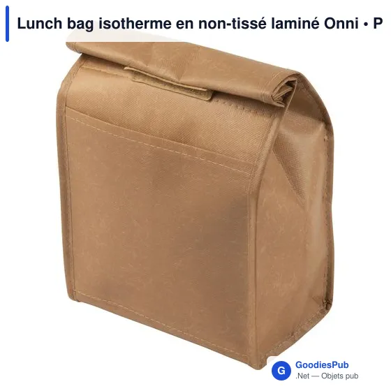 Lunch bag isotherme en non-tissé laminé Onni - Image 2