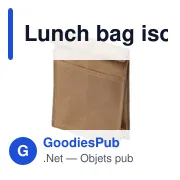 Lunch bag isotherme en non-tissé laminé Onni - Miniature 3