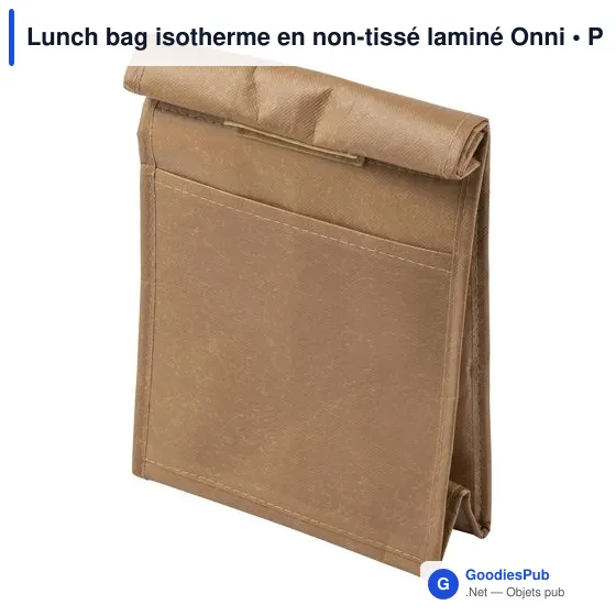 Lunch bag isotherme en non-tissé laminé Onni - Image 3