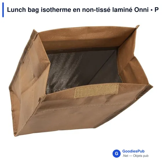 Lunch bag isotherme en non-tissé laminé Onni - Image 4
