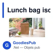Lunch bag isotherme en non-tissé laminé Onni - Miniature 5