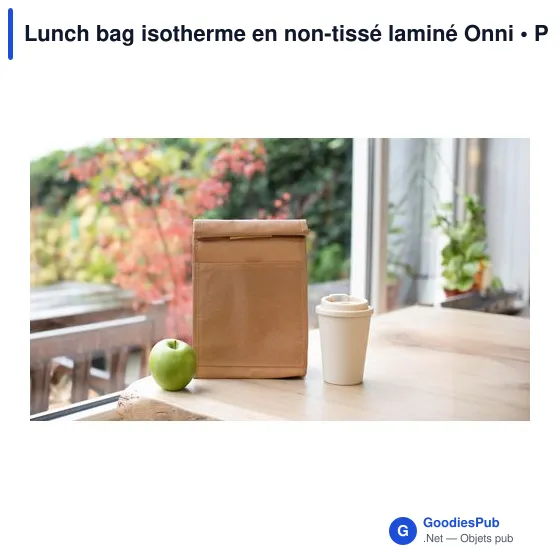 Lunch bag isotherme en non-tissé laminé Onni - Image 5