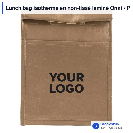 Lunch bag isotherme en non-tissé laminé Onni - Image 6