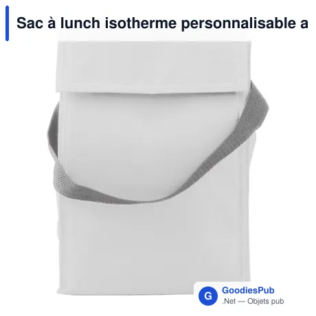 Sac à lunch isotherme personnalisable avec logo - modèle Sarah