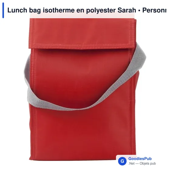 Sac à lunch isotherme personnalisable avec logo - modèle Sarah - Image 2