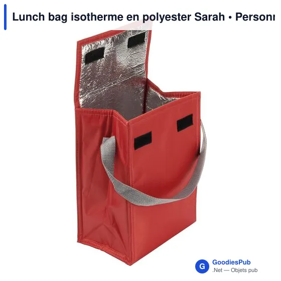 Sac à lunch isotherme personnalisable avec logo - modèle Sarah - Image 3