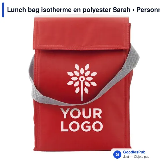 Sac à lunch isotherme personnalisable avec logo - modèle Sarah - Image 4