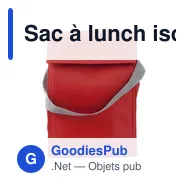 Sac à lunch isotherme personnalisable avec logo - modèle Sarah - Miniature 9