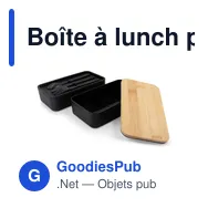 Boîte à lunch personnalisable 2 en 1 avec logo | Tijani - Miniature 4