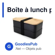 Boîte à lunch personnalisable 2 en 1 avec logo | Tijani - Miniature 5