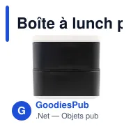 Boîte à lunch personnalisable 2 en 1 avec logo | Tijani - Miniature 6