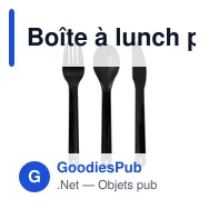 Boîte à lunch personnalisable 2 en 1 avec logo | Tijani - Miniature 7
