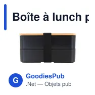 Boîte à lunch personnalisable 2 en 1 avec logo | Tijani - Miniature 8