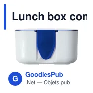 Lunch box compartimentée personnalisable avec logo - Veronica - Miniature 1