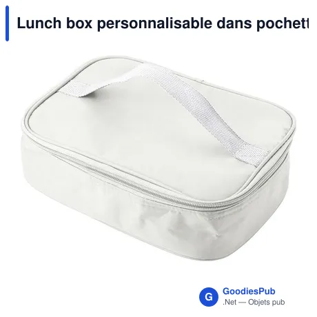 Lunch box personnalisable dans pochette isotherme Milo avec logo