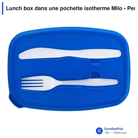 Lunch box personnalisable dans pochette isotherme Milo avec logo - Image 4