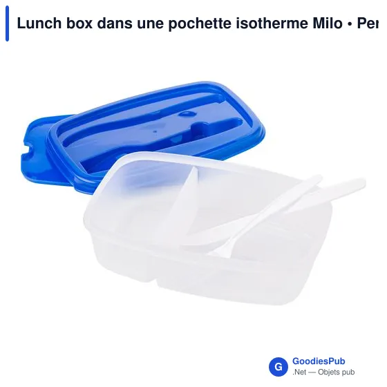 Lunch box personnalisable dans pochette isotherme Milo avec logo - Image 6