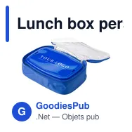 Lunch box personnalisable dans pochette isotherme Milo avec logo - Miniature 7
