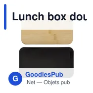 Lunch box double compartiment en PP Maxton - Miniature 1