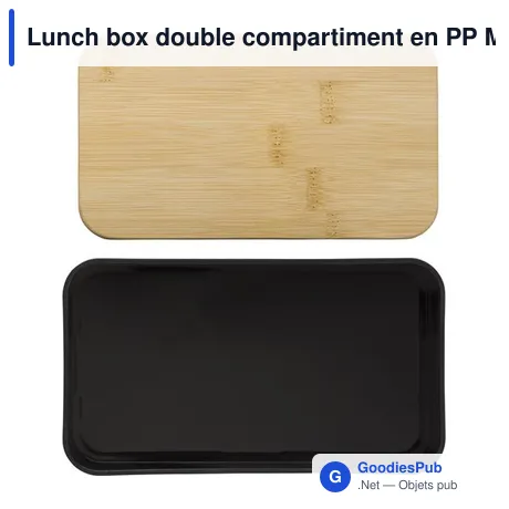Lunch box double compartiment en PP Maxton