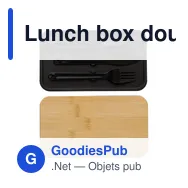 Lunch box double compartiment en PP Maxton - Miniature 2