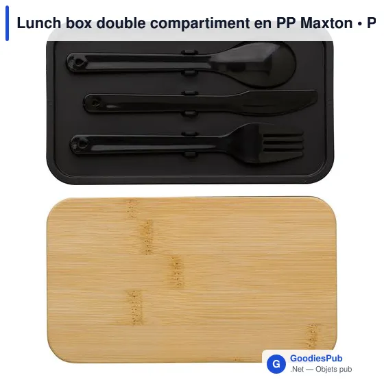 Lunch box double compartiment en PP Maxton - Image 2