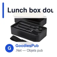 Lunch box double compartiment en PP Maxton - Miniature 11