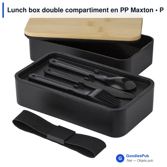 Lunch box double compartiment en PP Maxton - Image 11